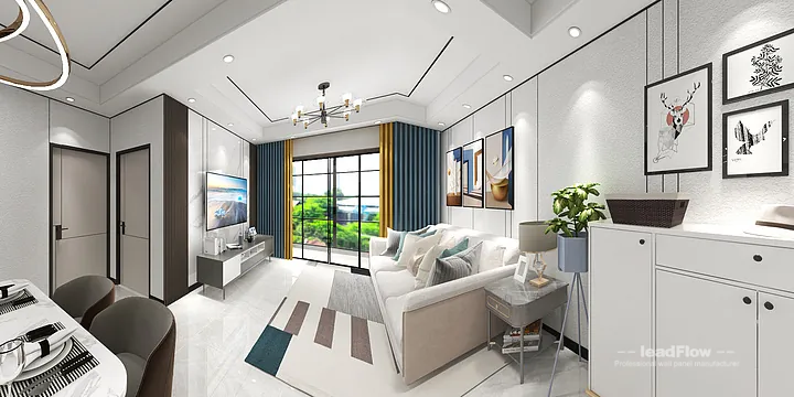 Hangzhou Apartment Wall Panel Design | WPC Interior Panel Stylish Interior in Hangzhou, China - photo 3