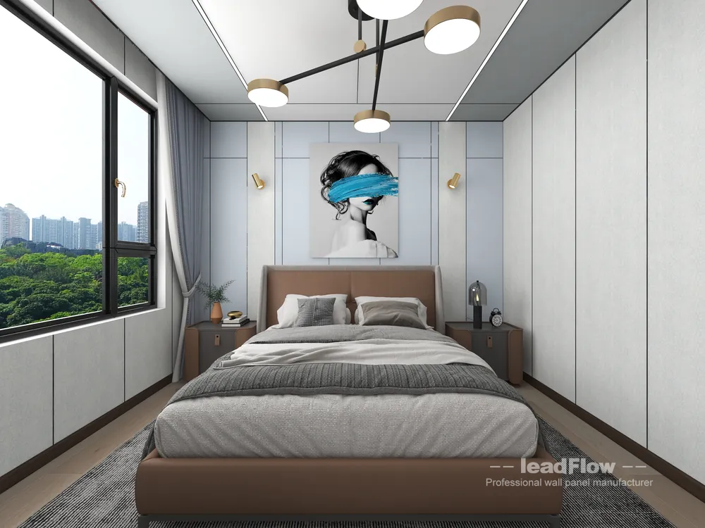 WPC Wall Cladding Project: Hangzhou Commercial Space with Master Bedroom in Hangzhou, China - photo 2