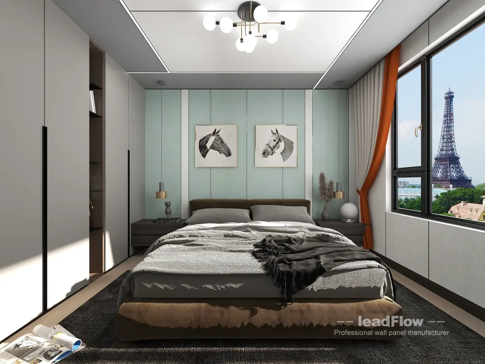 WPC Wall Cladding Project: Hangzhou Commercial Space with Master Bedroom in Hangzhou, China - photo 4