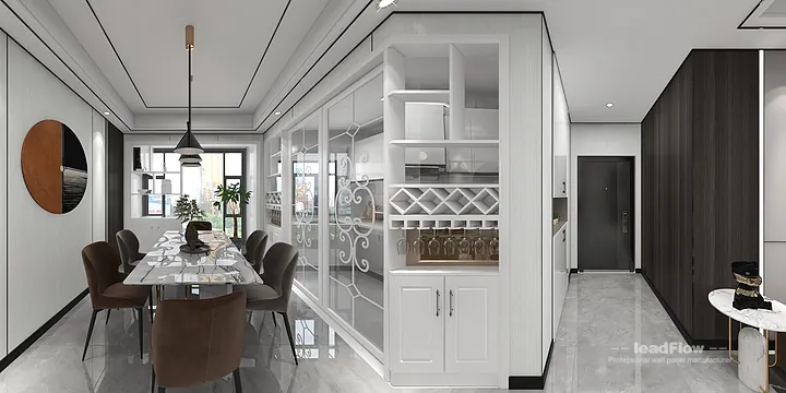 Hangzhou Apartment with WPC Wall Cladding &mdash; Master Bedroom Feature in Hangzhou, China - photo 6