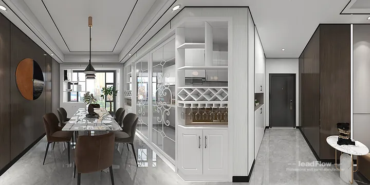 Hangzhou Apartment with WPC Wall Cladding &mdash; Master Bedroom Feature in Hangzhou, China - photo 8