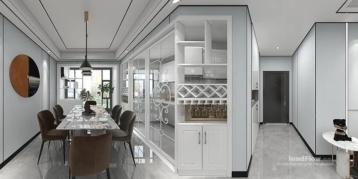 Hangzhou Apartment with WPC Wall Cladding &mdash; Master Bedroom Feature in Hangzhou, China - photo 9