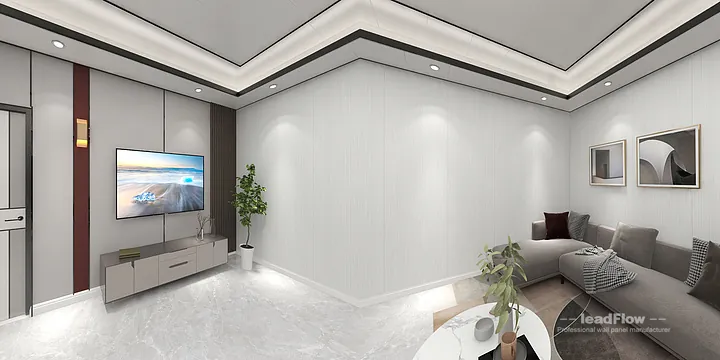 WPC Wall Cladding Transformation: Hangzhou Apartment with guest bedroom Walls in Hangzhou, China