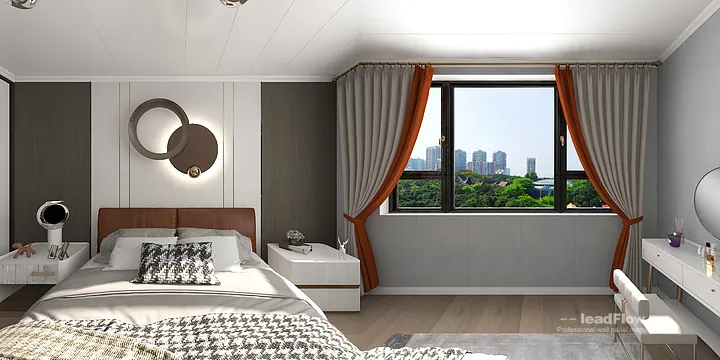 WPC Wall Cladding Transformation: Hangzhou Apartment with guest bedroom Walls in Hangzhou, China - photo 1