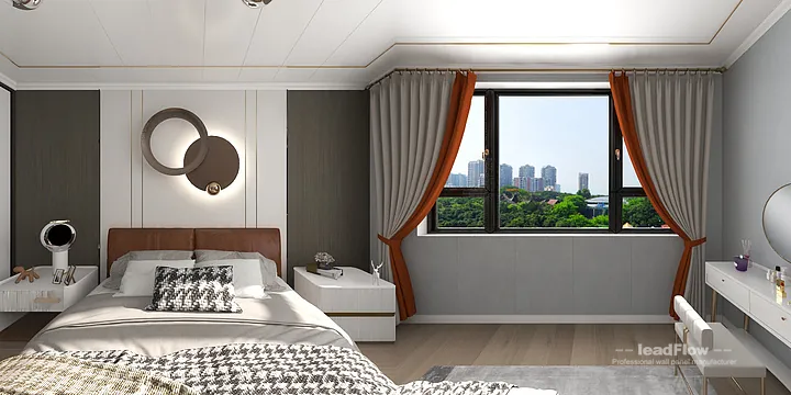 WPC Wall Cladding Transformation: Hangzhou Apartment with guest bedroom Walls in Hangzhou, China - photo 2