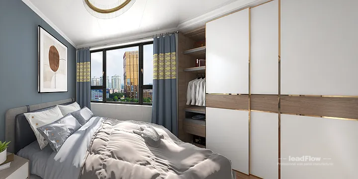 WPC Wall Cladding Transformation: Hangzhou Apartment with guest bedroom Walls in Hangzhou, China - photo 3