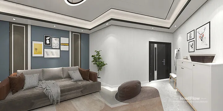 WPC Wall Cladding Transformation: Hangzhou Apartment with guest bedroom Walls in Hangzhou, China - photo 5