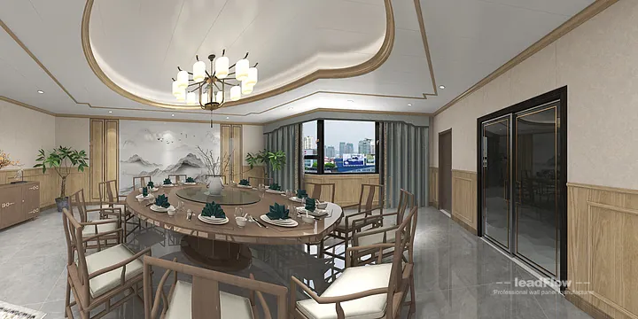 Elegant WPC Interior Panel Project: Hangzhou Hotel Interior in Hangzhou, China - photo 1