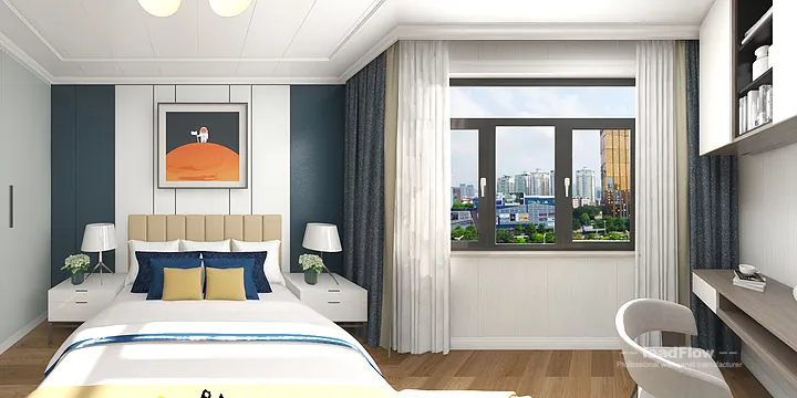 WPC Cladding Project: Hangzhou Apartment with guest bedroom in Hangzhou, China - photo 5