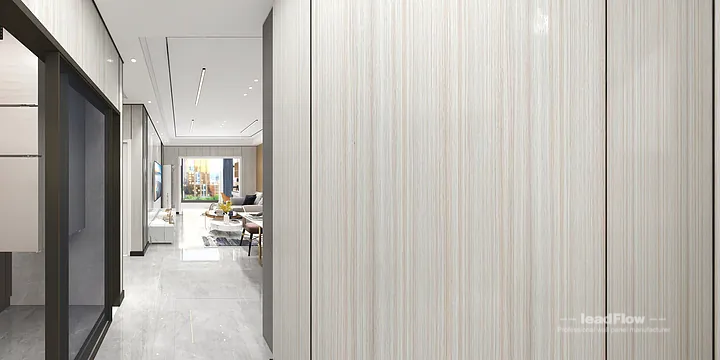 Hangzhou Apartment with WPC Interior Panel &mdash; Modern in Hangzhou, China - photo 3