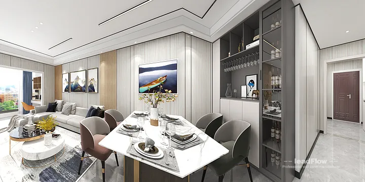Hangzhou Apartment with WPC Interior Panel &mdash; Modern in Hangzhou, China - photo 5