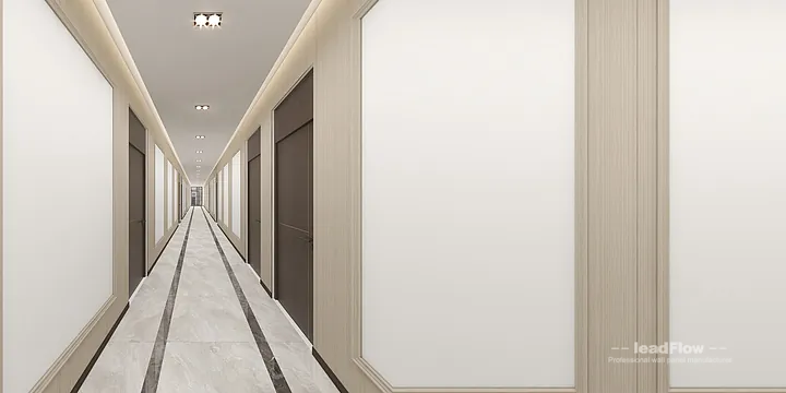 Hangzhou Hotel with WPC Cladding &mdash; Corridor Feature in Hangzhou, China