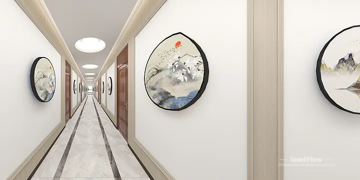Hangzhou Hotel with WPC Cladding &mdash; Corridor Feature in Hangzhou, China - photo 1