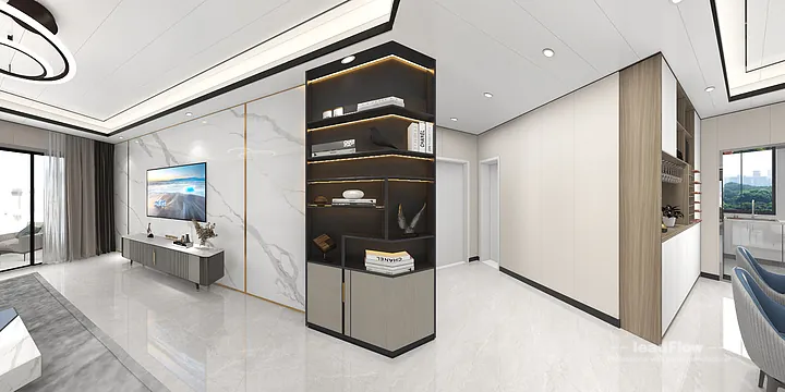 Explore WPC Wall Panel in This Hangzhou Apartment &mdash; Premium Style in Hangzhou, China - photo 3
