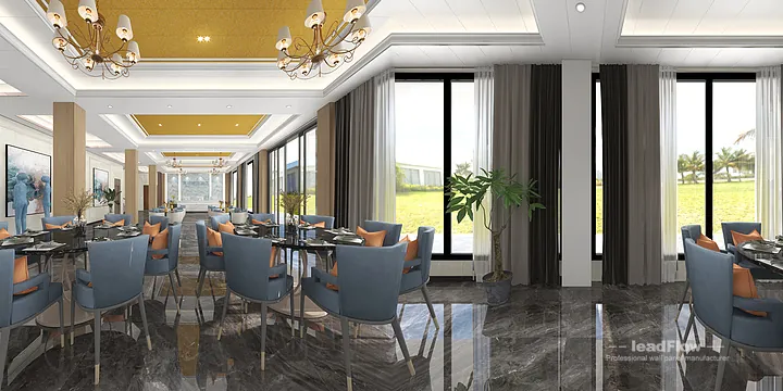 Hangzhou Hotel Wall Panel Design | WPC Interior Panel Premium Interior in Hangzhou, China - photo 14