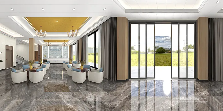 Hangzhou Hotel Wall Panel Design | WPC Interior Panel Premium Interior in Hangzhou, China - photo 16