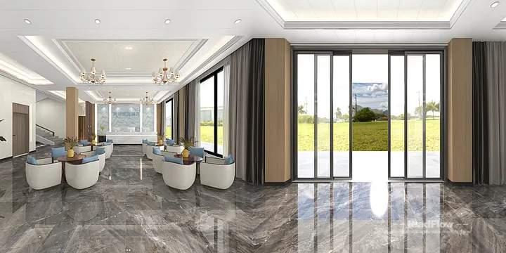Hangzhou Hotel Wall Panel Design | WPC Interior Panel Premium Interior in Hangzhou, China - photo 17