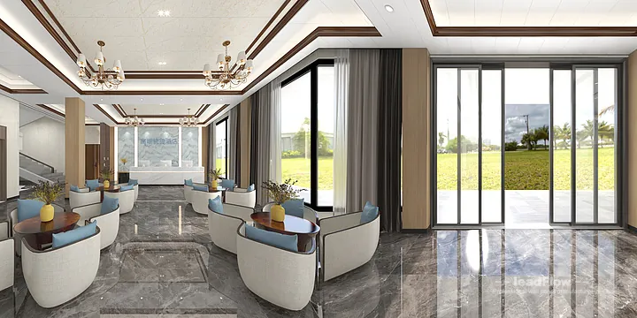 Hangzhou Hotel Wall Panel Design | WPC Interior Panel Premium Interior in Hangzhou, China - photo 22