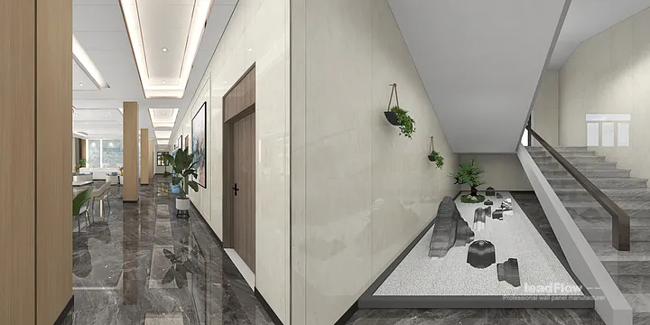 Hangzhou Hotel Wall Panel Design | WPC Interior Panel Premium Interior in Hangzhou, China - photo 6