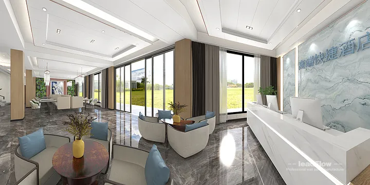 Hangzhou Hotel Wall Panel Design | WPC Interior Panel Premium Interior in Hangzhou, China - photo 7