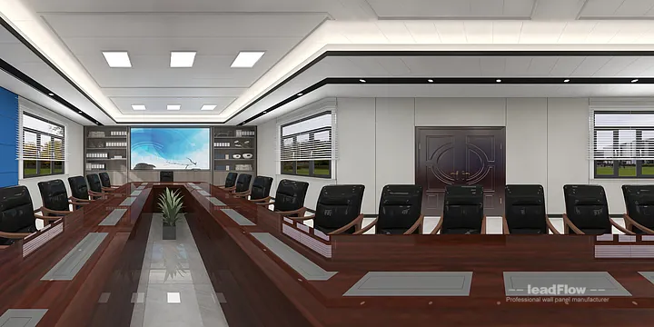 WPC Wall Cladding Project: Hangzhou Commercial Space with Meeting Room 2 in Hangzhou, China - photo 2