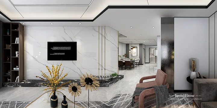 Hangzhou Apartment Wall Panel Design | WPC Cladding Stylish Interior in Hangzhou, China - photo 10