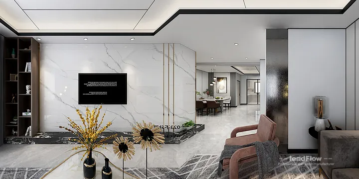 Hangzhou Apartment Wall Panel Design | WPC Cladding Stylish Interior in Hangzhou, China - photo 13