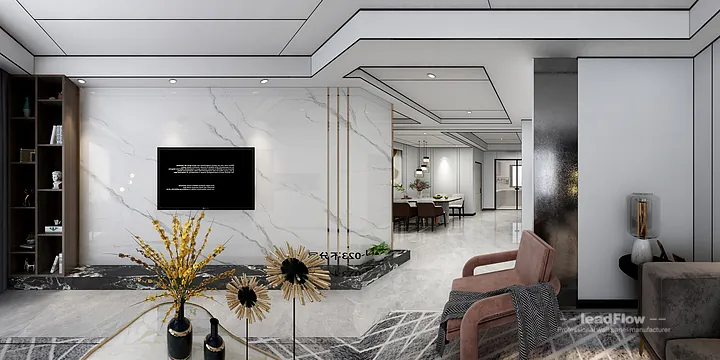 Hangzhou Apartment Wall Panel Design | WPC Cladding Stylish Interior in Hangzhou, China - photo 19