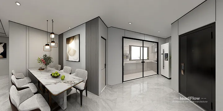 Hangzhou Apartment Wall Panel Design | WPC Cladding Stylish Interior in Hangzhou, China - photo 2