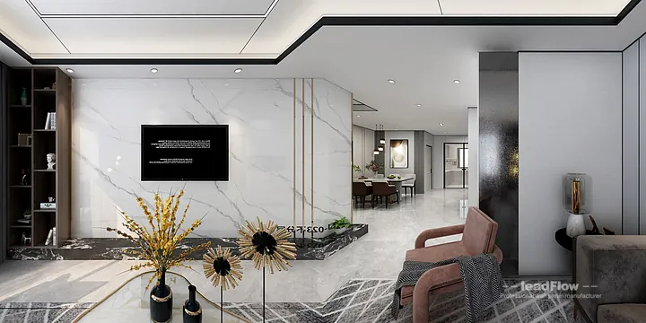Hangzhou Apartment Wall Panel Design | WPC Cladding Stylish Interior in Hangzhou, China - photo 3