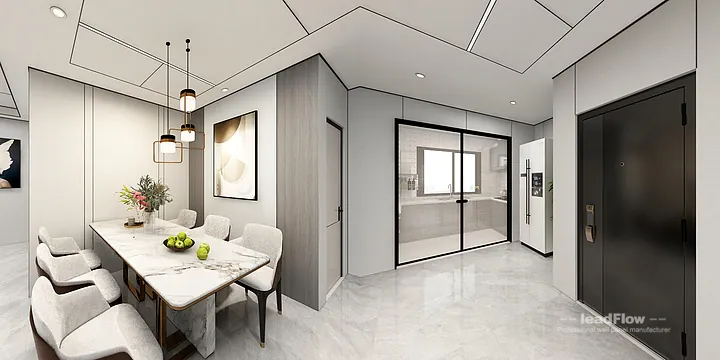 Hangzhou Apartment Wall Panel Design | WPC Cladding Stylish Interior in Hangzhou, China - photo 5