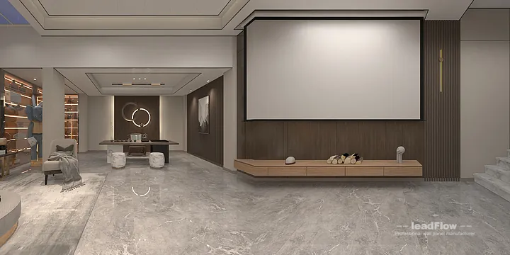 WPC Cladding Installation for Hangzhou Interior Project | Contemporary in Hangzhou, China