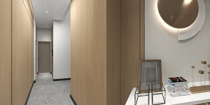WPC Cladding Installation for Hangzhou Interior Project | Contemporary in Hangzhou, China - photo 1