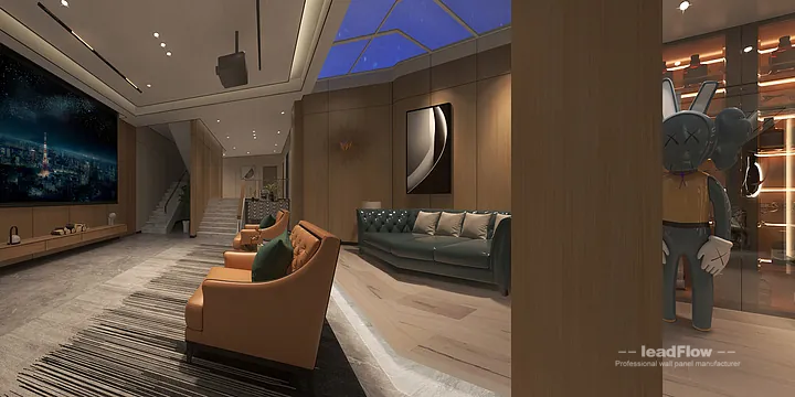 WPC Cladding Installation for Hangzhou Interior Project | Contemporary in Hangzhou, China - photo 4