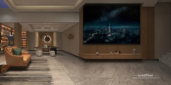 WPC Cladding Installation for Hangzhou Interior Project | Contemporary in Hangzhou, China - photo 5
