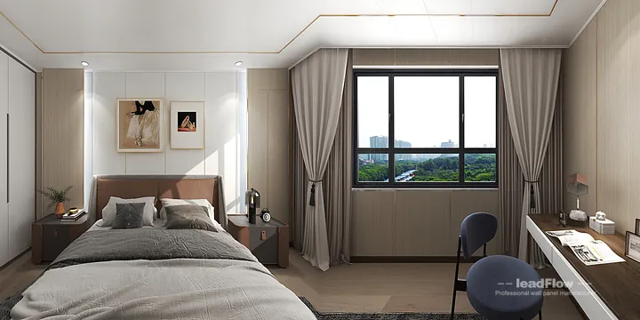 WPC Wall Cladding Design for Hangzhou Apartment &mdash; Living-Dining Room Focus in Hangzhou, China - photo 16