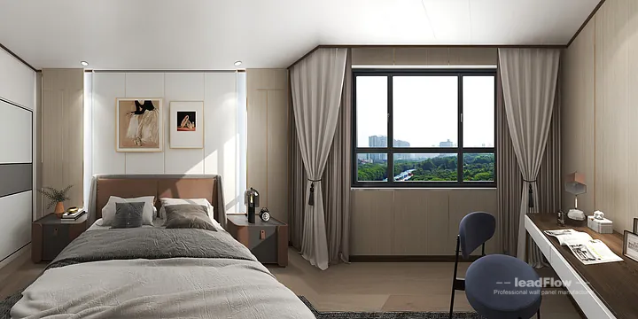 WPC Wall Cladding Design for Hangzhou Apartment &mdash; Living-Dining Room Focus in Hangzhou, China - photo 17