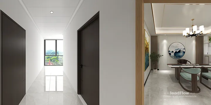 WPC Wall Cladding Design for Hangzhou Apartment &mdash; Living-Dining Room Focus in Hangzhou, China - photo 20