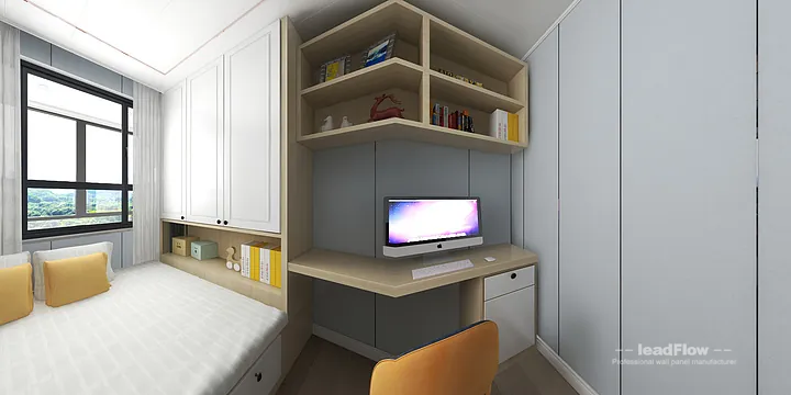WPC Wall Cladding Design for Hangzhou Apartment &mdash; Living-Dining Room Focus in Hangzhou, China - photo 5
