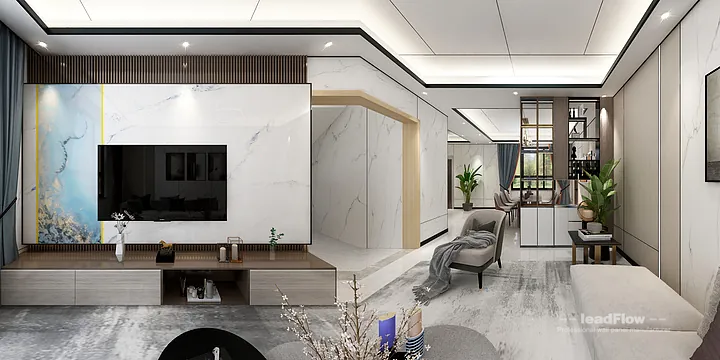 Elegant WPC Interior Panel Project: Hangzhou Apartment Interior in Hangzhou, China