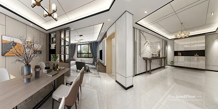 Elegant WPC Interior Panel Project: Hangzhou Apartment Interior in Hangzhou, China - photo 4