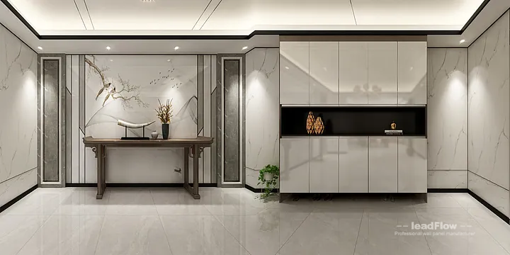 Elegant WPC Interior Panel Project: Hangzhou Apartment Interior in Hangzhou, China - photo 5