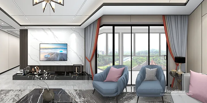 Hangzhou Apartment Renovation with WPC Wall Cladding | guest bedroom Idea in Hangzhou, China - photo 3