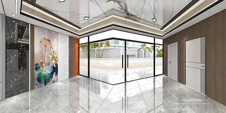 Contemporary WPC Cladding in Hangzhou Commercial Space &mdash; Showroom in Hangzhou, China - photo 1