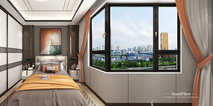 Hangzhou Apartment Featuring WPC Interior Panel | Bedroom 2 Walls in Hangzhou, China - photo 1