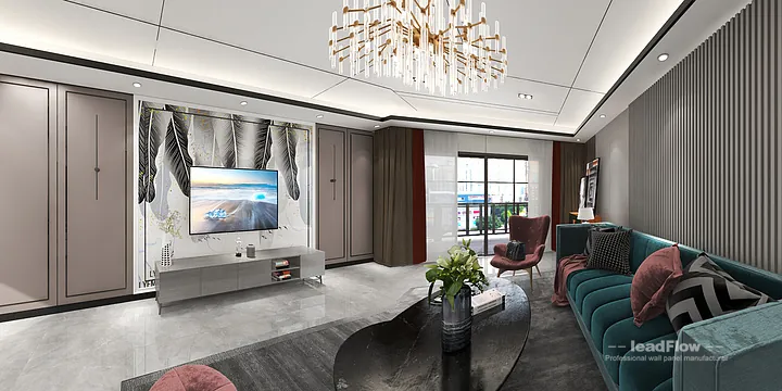 Hangzhou Apartment Featuring WPC Interior Panel | Bedroom 2 Walls in Hangzhou, China - photo 2