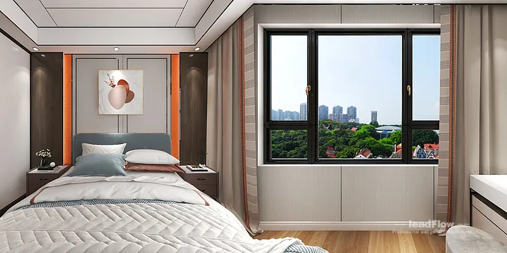 Hangzhou Apartment Featuring WPC Interior Panel | Bedroom 2 Walls in Hangzhou, China - photo 20