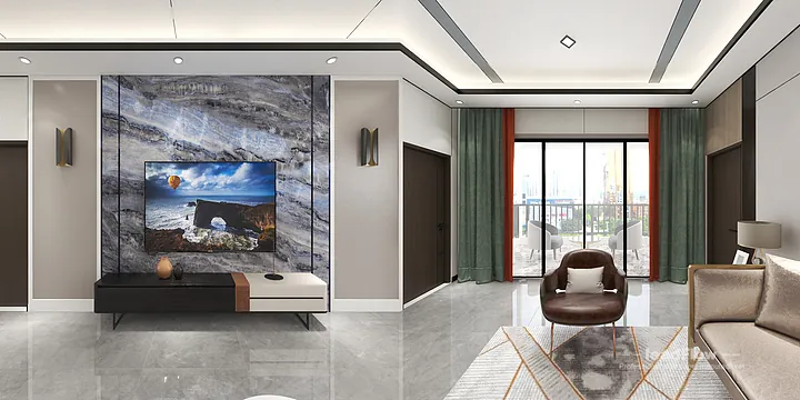 Hangzhou Apartment Featuring WPC Interior Panel | Bedroom 2 Walls in Hangzhou, China - photo 3