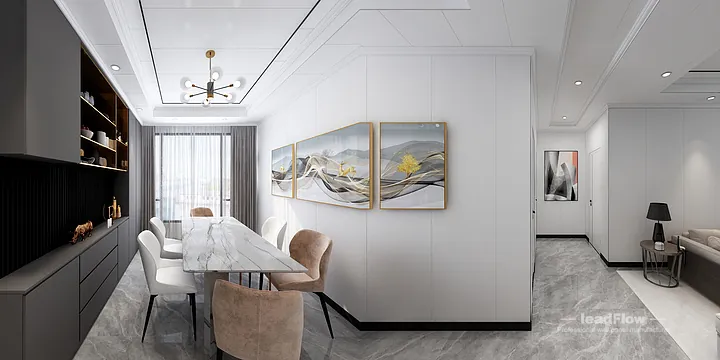 WPC Wall Cladding Project: Hangzhou Apartment with Living-Dining Room in Hangzhou, China - photo 13