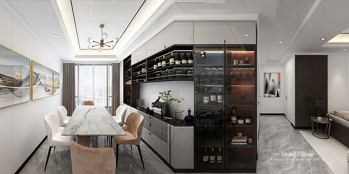 WPC Wall Cladding Project: Hangzhou Apartment with Living-Dining Room in Hangzhou, China - photo 16